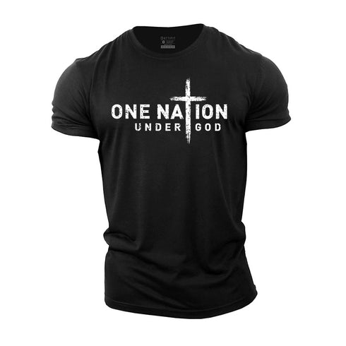 Men's One Nation Under God Cotton T-Shirt